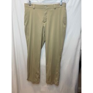 Slazenger Mens Golf Pants‎ W34 L30 Beige Trousers Activewear Wicking Stretch